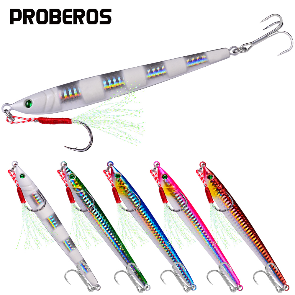 Fishing Lure Jig - PROBEROS 바다 낚시 용품 1개 메탈