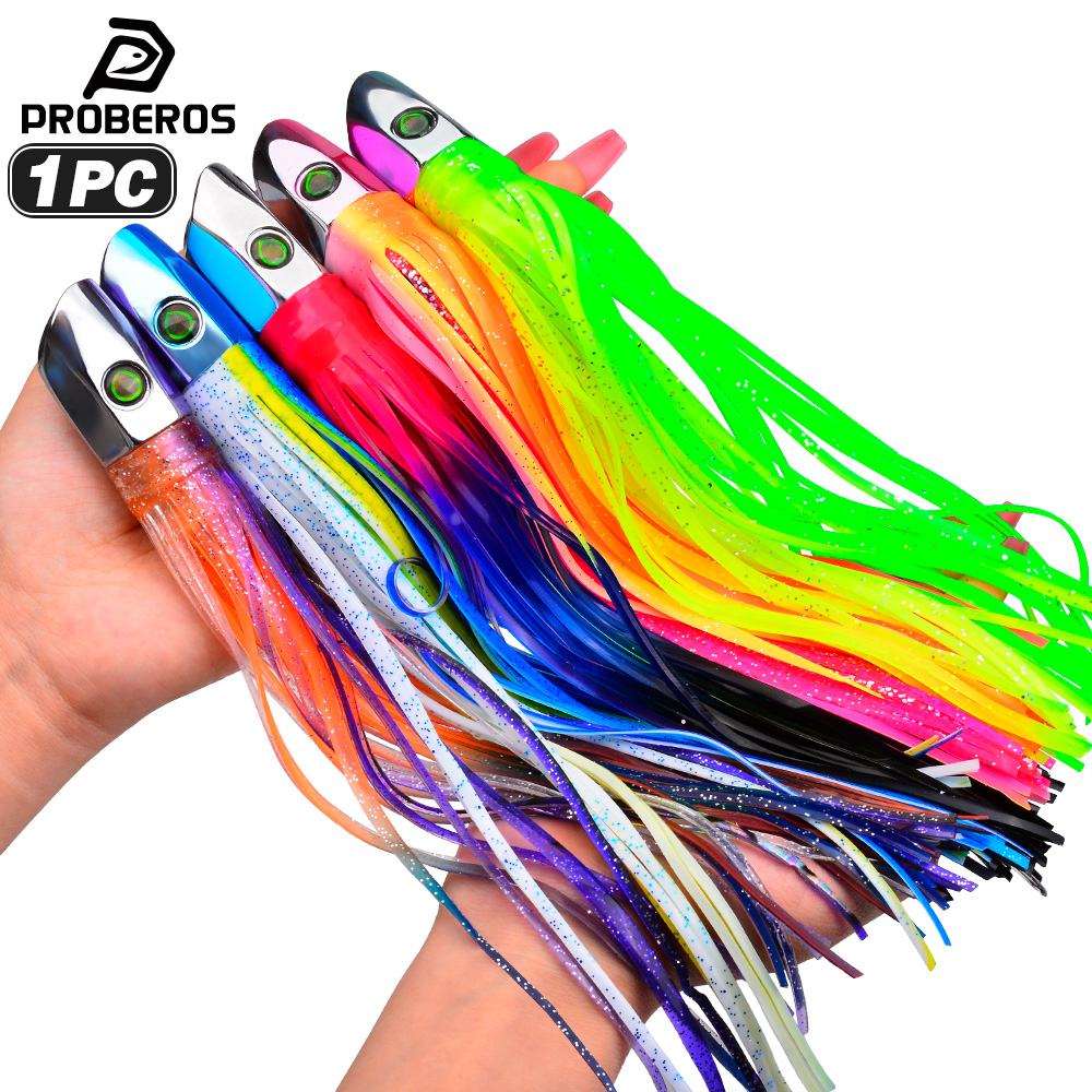 Fishing Lure Buzzbait - 프로베로스 9인치 고속 트롤링 루어, 스커트