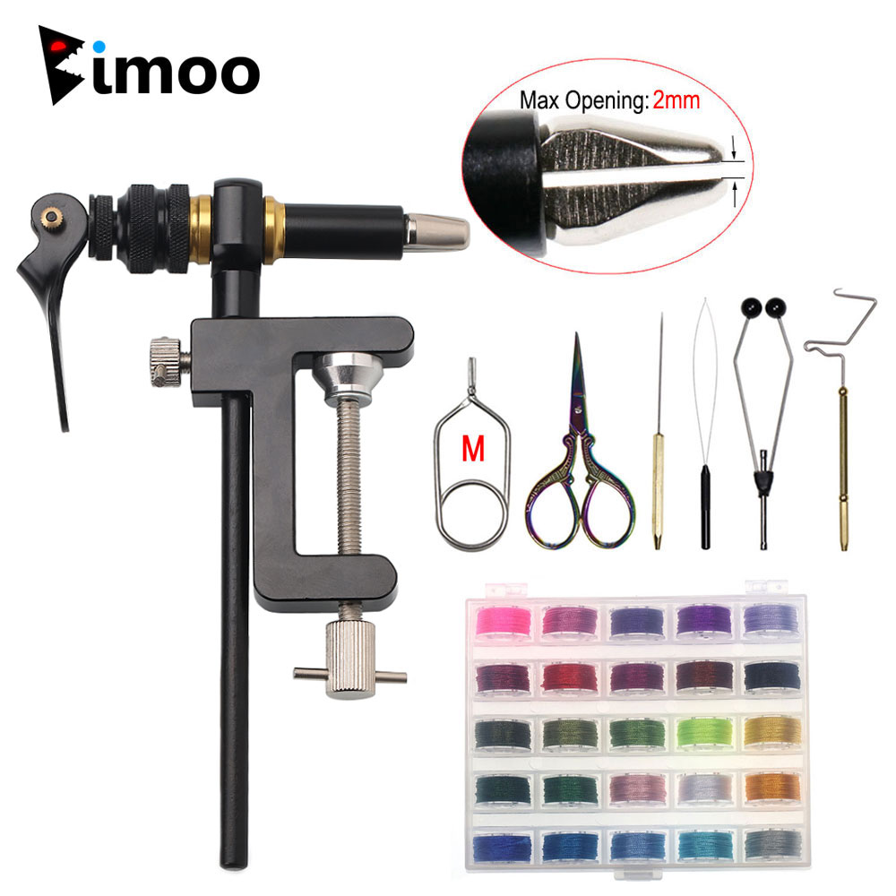 Fishing Lure Jig - Bimoo-360 ° 회전 C-클램프 플라이 타이