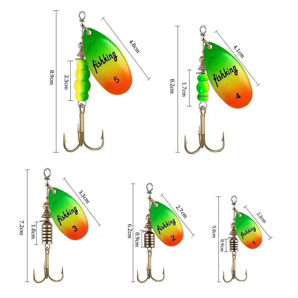 메탈 스푼 스피너 루어 3.9g 4.6g 7.4g 10 - Fishing Lure Crankbait 리뷰 및 가격