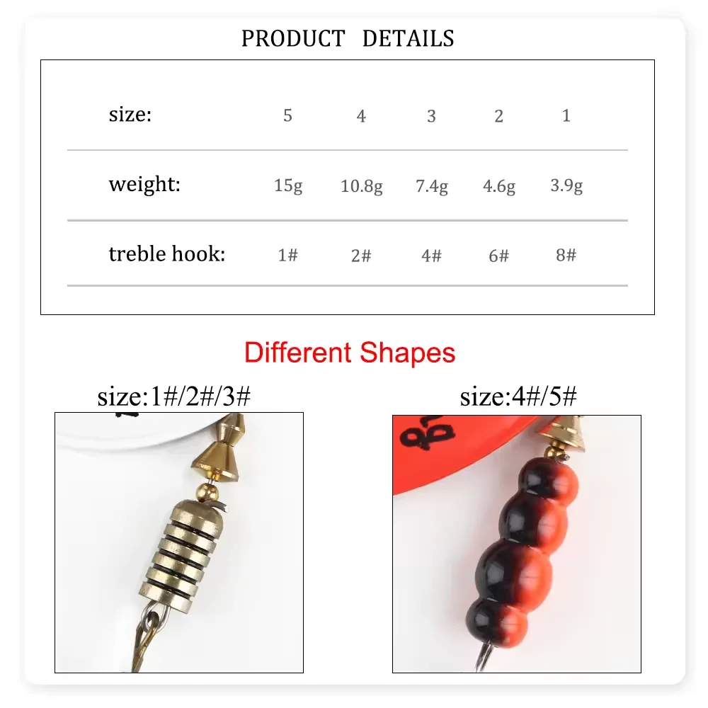 메탈 스푼 스피너 루어 3.9g 4.6g 7.4g 10 - Fishing Lure Crankbait 리뷰 및 가격