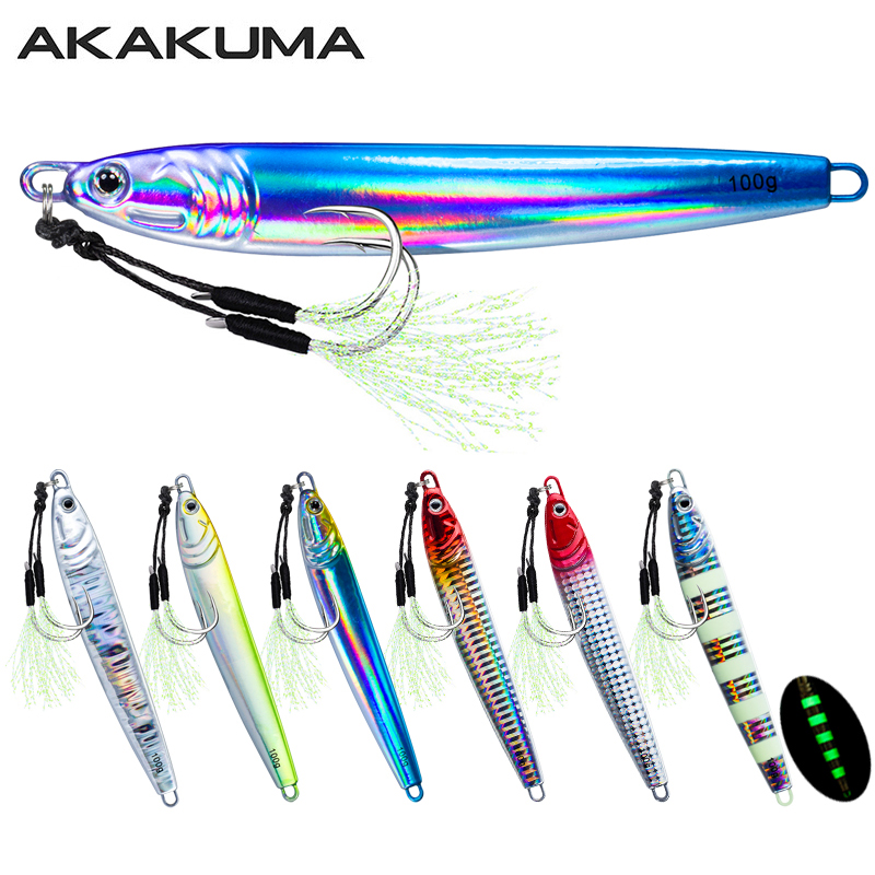7Pcs 40g 60g 80g 100g 빛나는 빠른 지 - Fishing Lure Spoon 리뷰 및 가격
