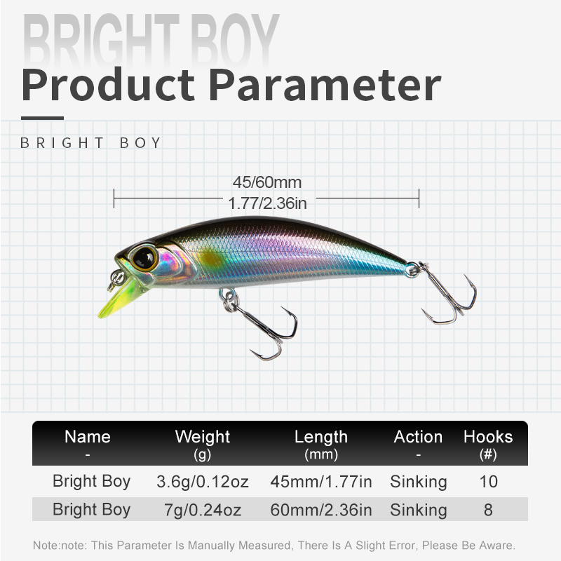 킹덤 싱킹 미노우 낚시 루어 45mm 60mm 원투용  - Fishing Lure Crankbait 리뷰 및 가격