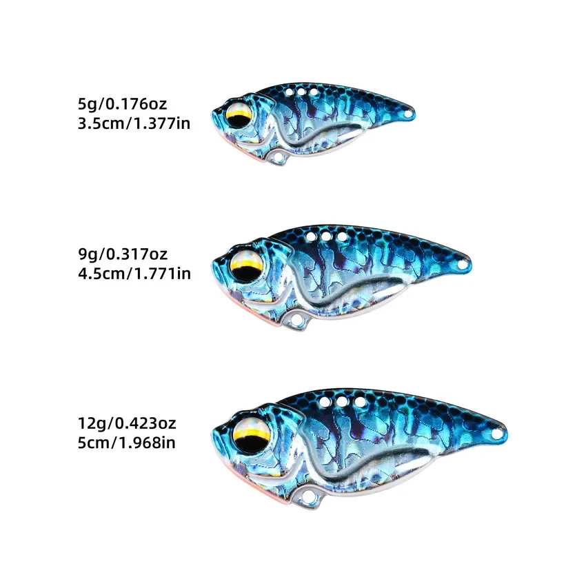 VIB 스푼 낚시 미끼 5g 9g 12g 금속 회 전자 - Fishing Lure Spoon 리뷰 및 가격